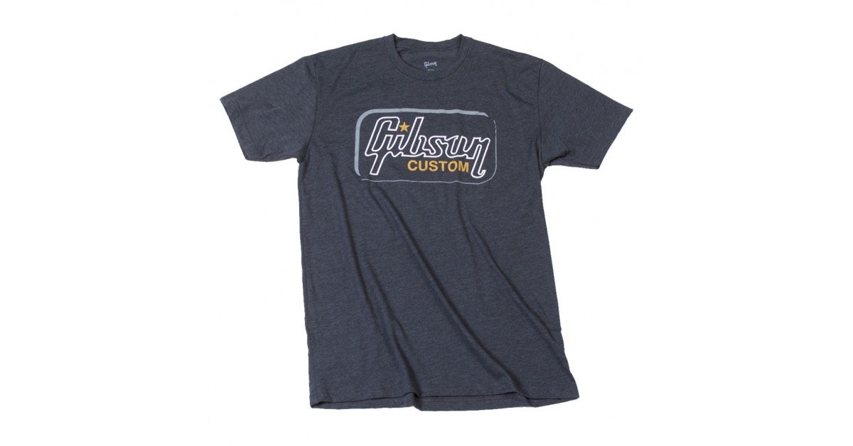 T‑shirt Gibson Custom Gris XL