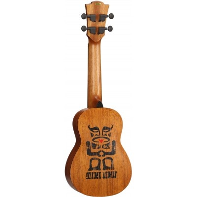 Ukulélé Soprano Tiki Uku 110S Arched back avec housse
