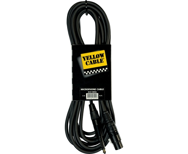 YELLOW CABLE 5 m ECO M05JX XLR-JACK